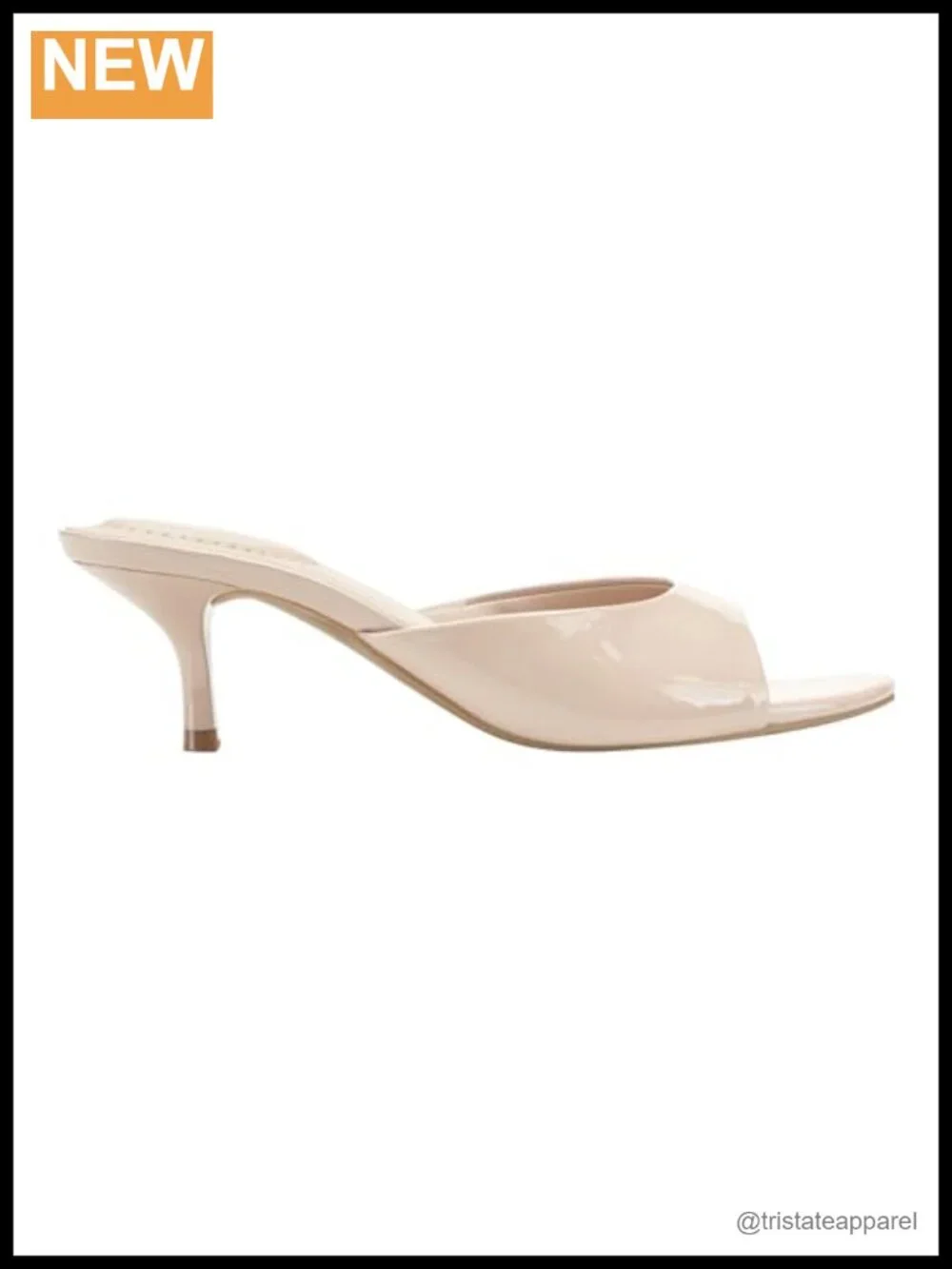 Pointy Toe Slip-On Kitten Heel Dress Pumps Faux Patent